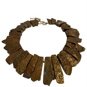 Kenneth Jay Lane Graduated Stick Agate Necklace